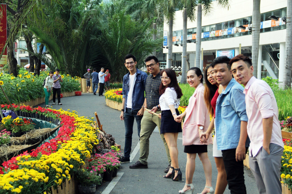 Hồn quê xuất hiện tại khu nhà giàu ở Sài Gòn ngày giáp Tết